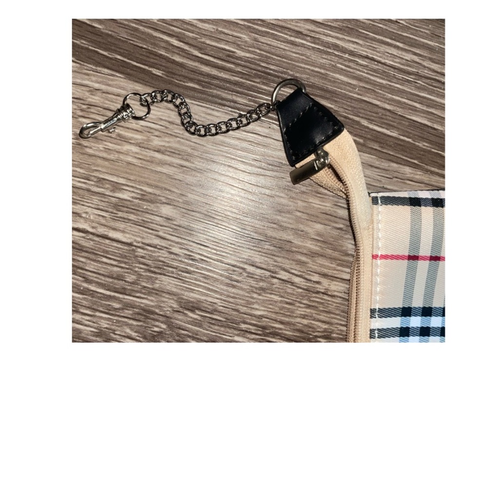 Burberry Tan and Red Checkered Wristlet - Picture 7 of 7
